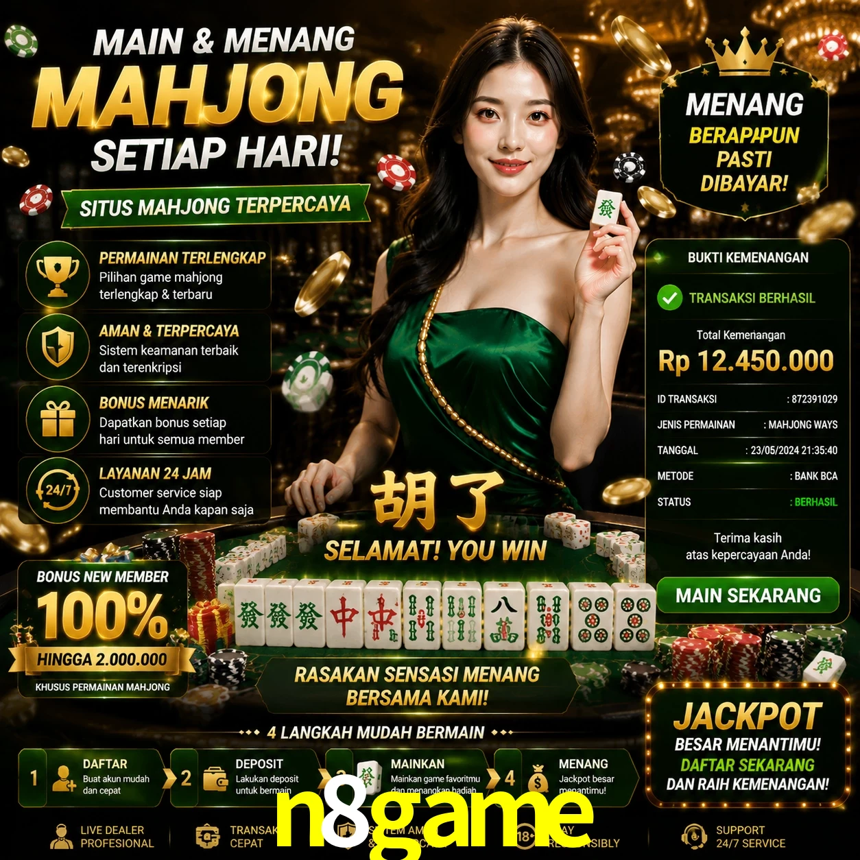 Ganhar e sacar na n8game